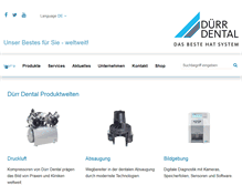 Tablet Screenshot of duerrdental.com
